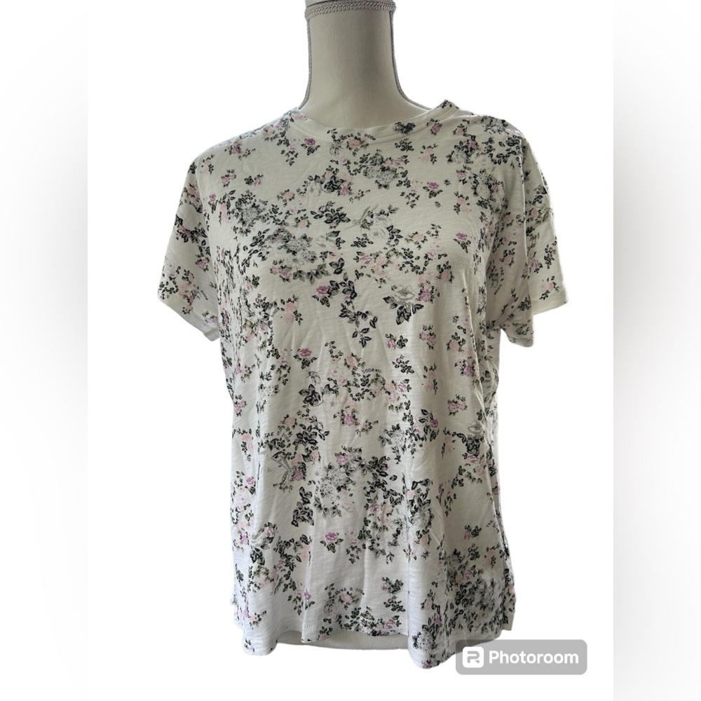 EUC Rag & Bone Floral T-Shirt, Size Small (oversized)